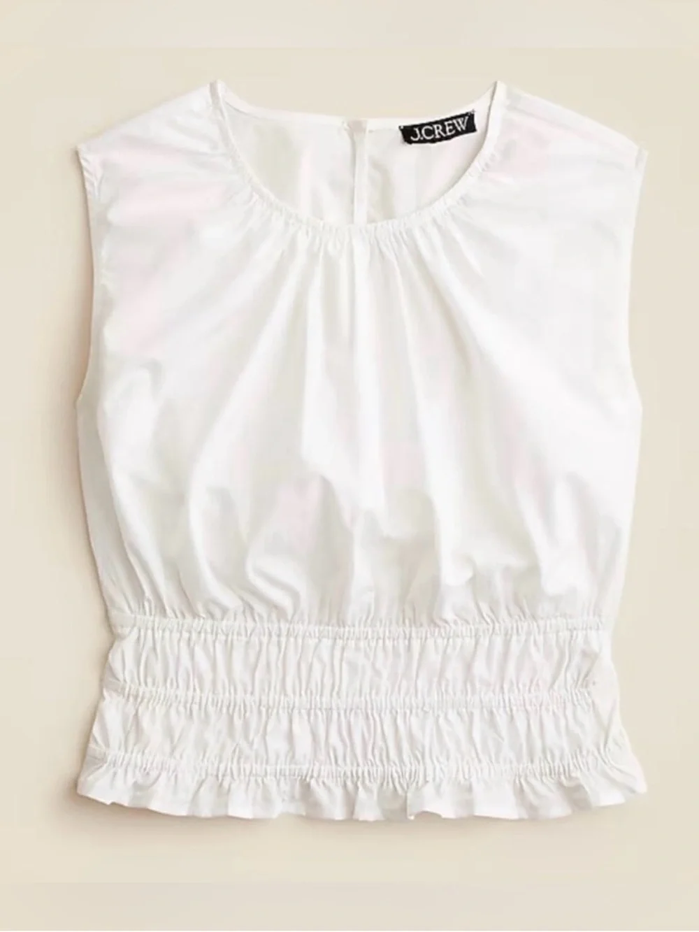 J Crew Top S Hyacinth White